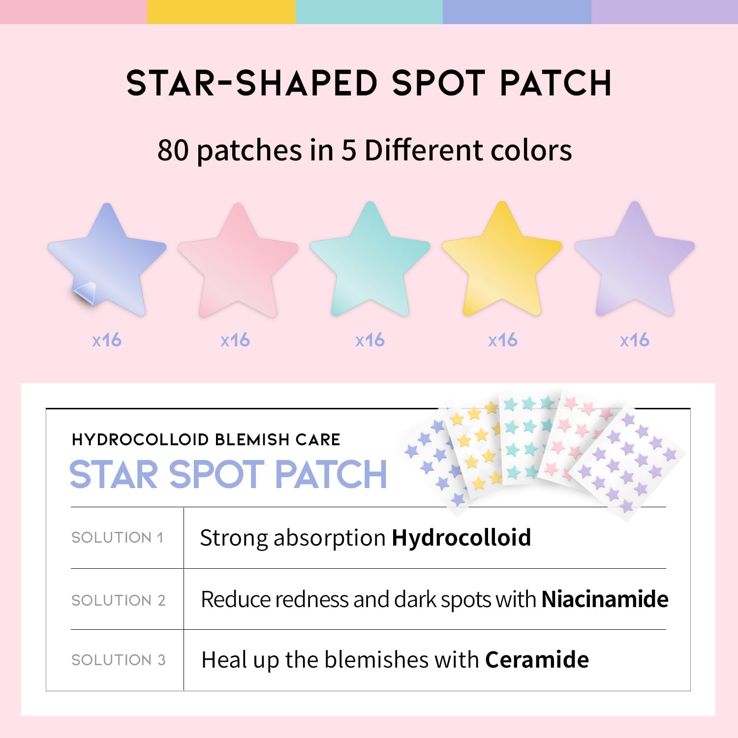 #OOTD Hydrocolloid Blemish Care Star Spot Patch - 80 Patches