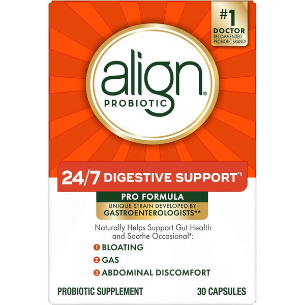 Align Probiotic 24/7 Digestive Support – 30 Capsules | Doctor-Recommended for Gut Health