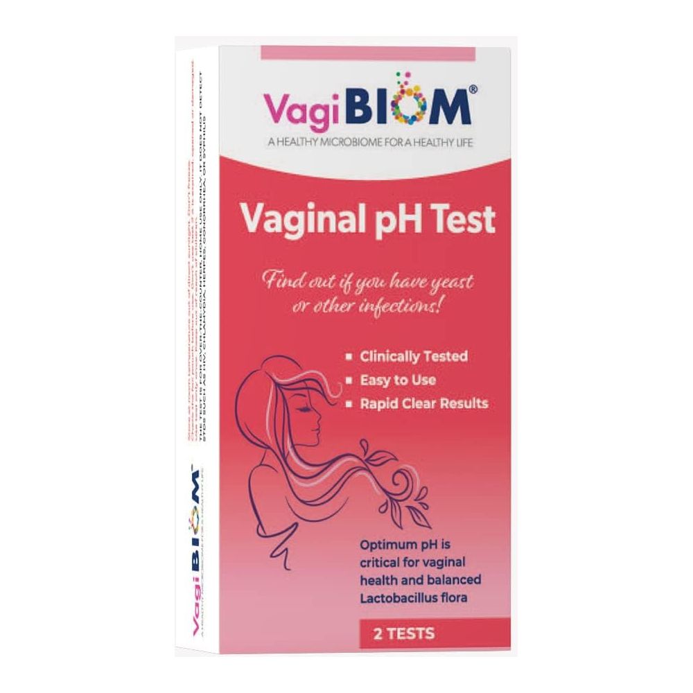 VagiBiom Vaginal pH Tester (2 Test Strips) | At-Home Feminine Health Monitoring