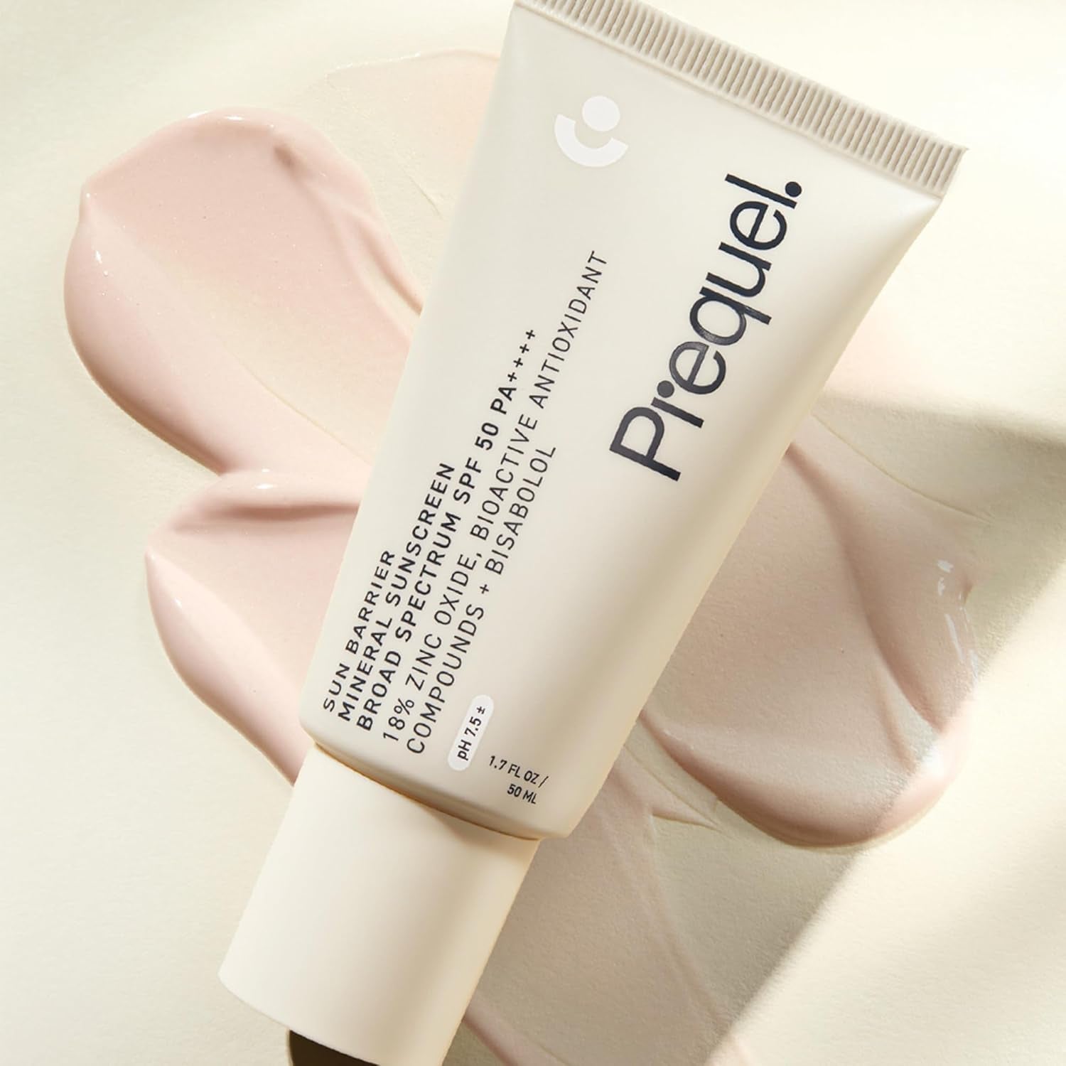 Prequel Sun Barrier Mineral Sunscreen Broad Spectrum SPF 50 PA++++ – 50ml | Lightweight, Soothing UVA/UVB Protection for Sensitive Skin