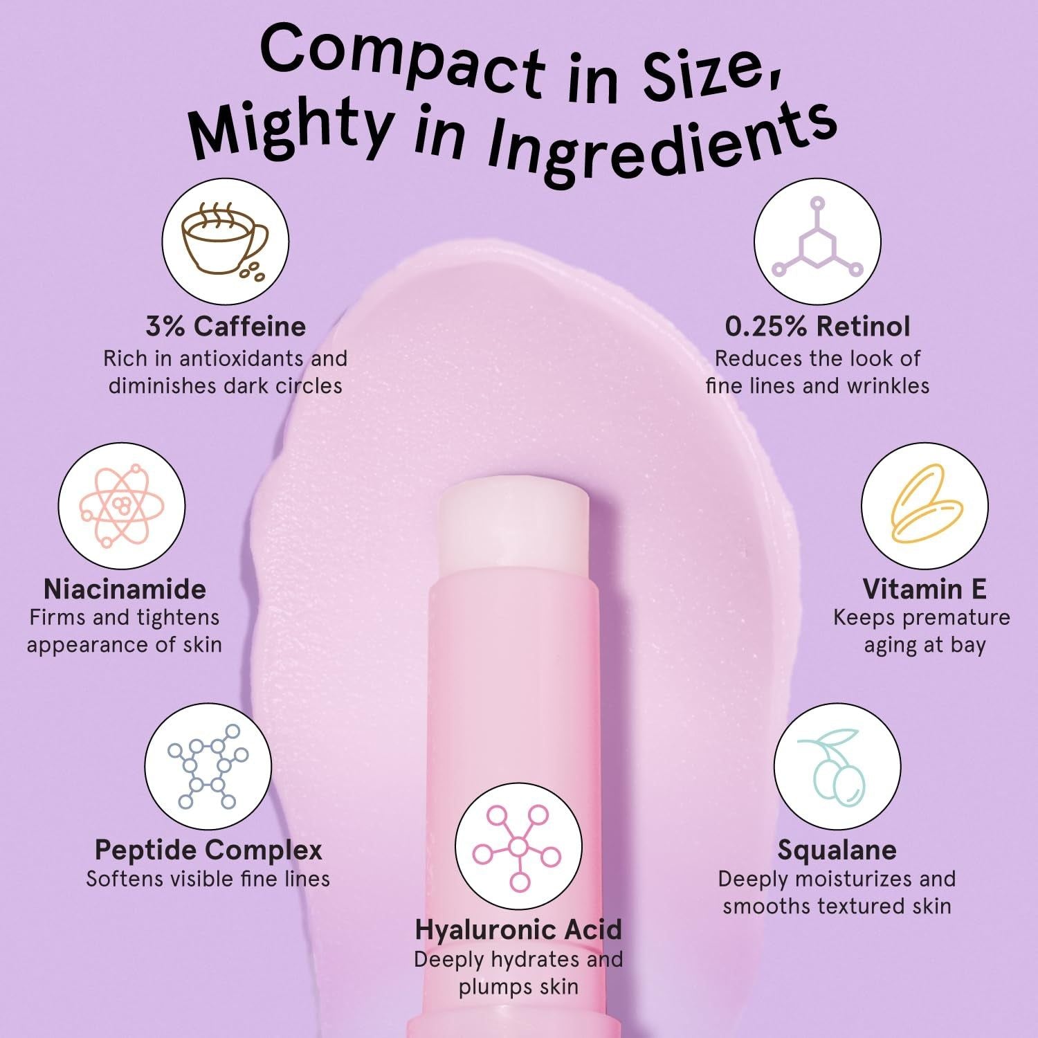 grace & stella Restoring Eye Balm (Retinol & Caffeine) – 3.5g | Brighten, De-Puff & Smooth Fine Lines On-the-Go