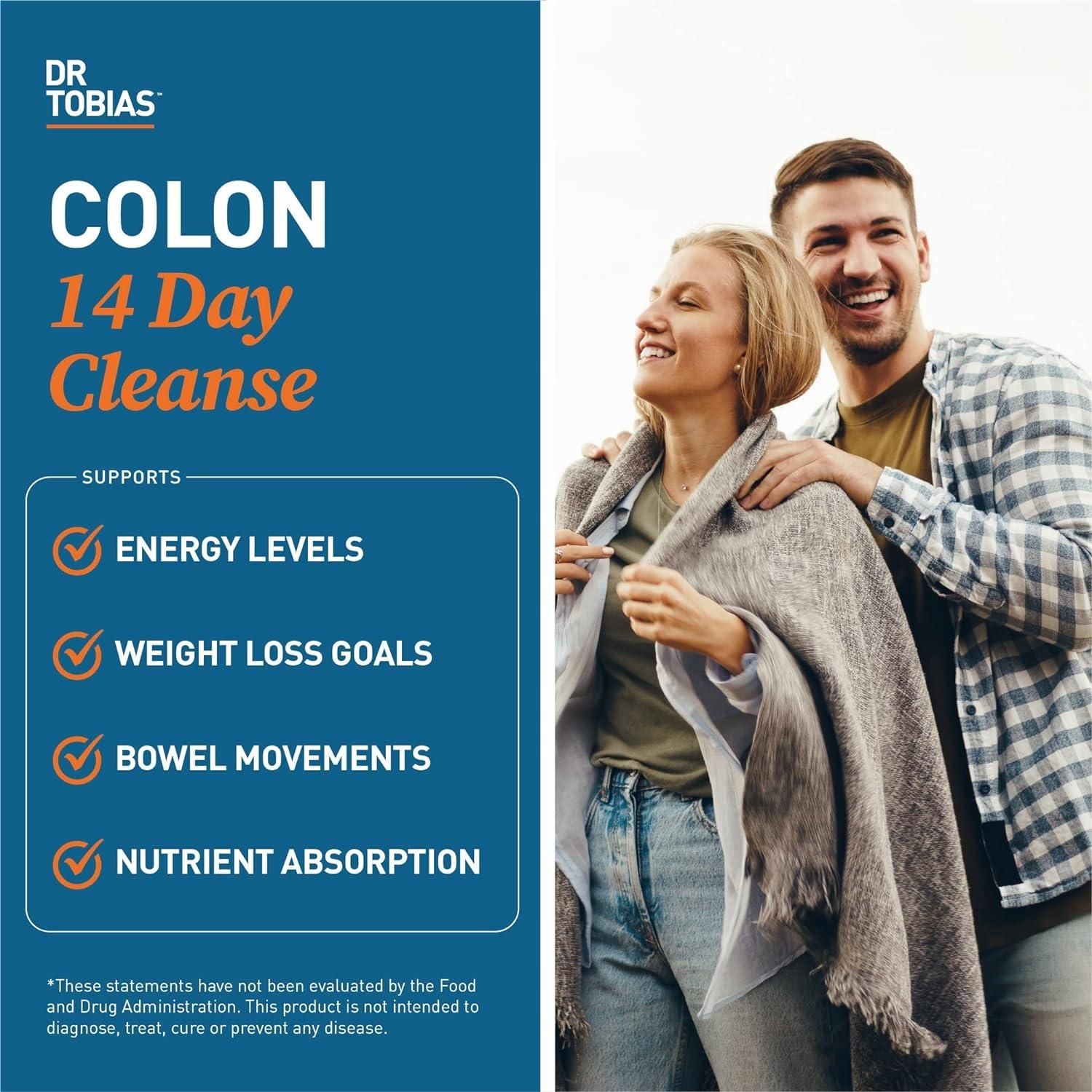 Dr. Tobias Colon 14 Day Cleanse 28 Capsules 1-2 Daily