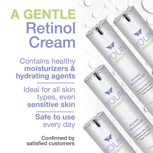 YOUN Beauty Retinol Moisturizer – 50ml | Gentle Anti-Aging Night Cream