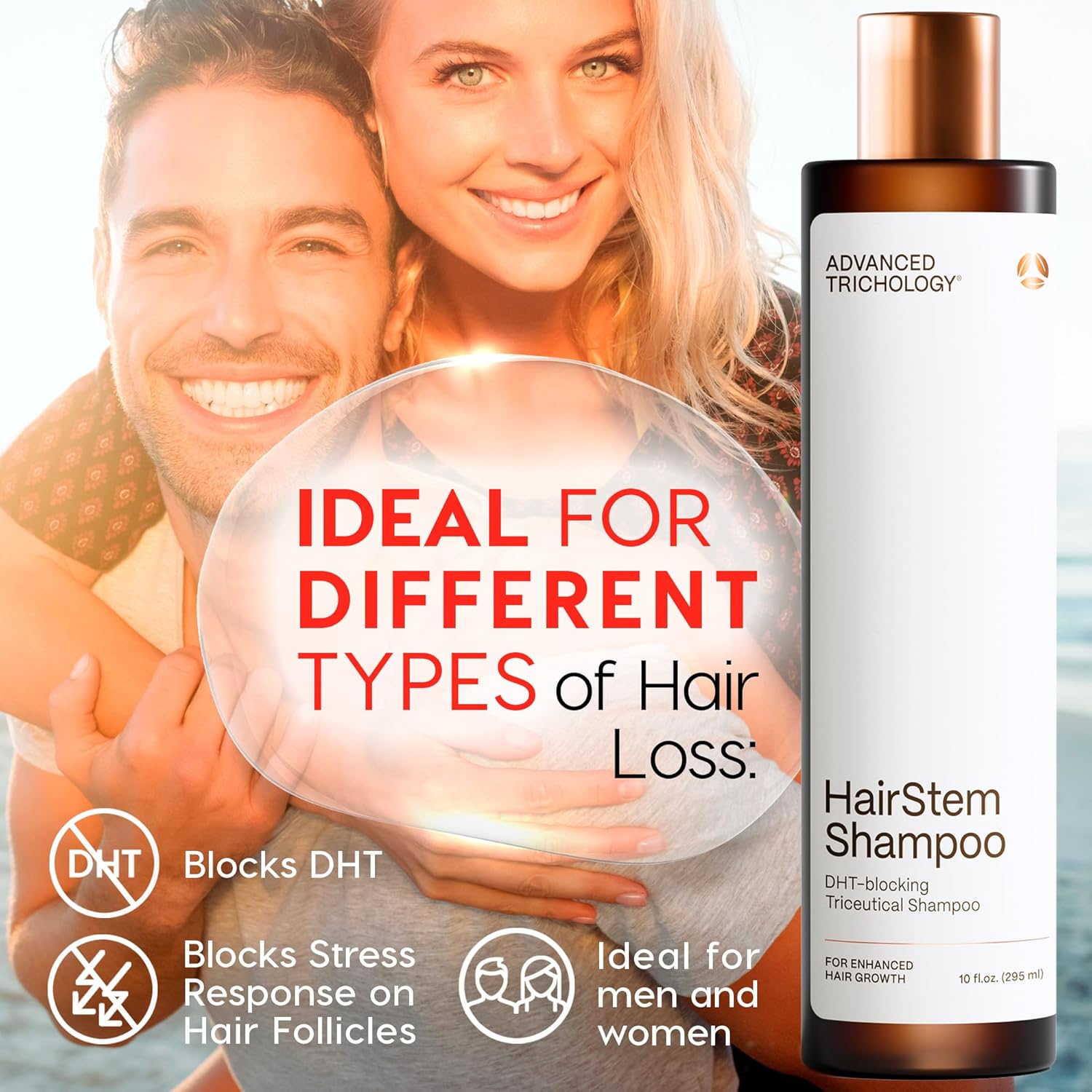 Hairstem Advanced Trichology HairStem DHT Blocker Shampoo – 295ml | Clinically Developed for Hair Thinning & Scalp Health
