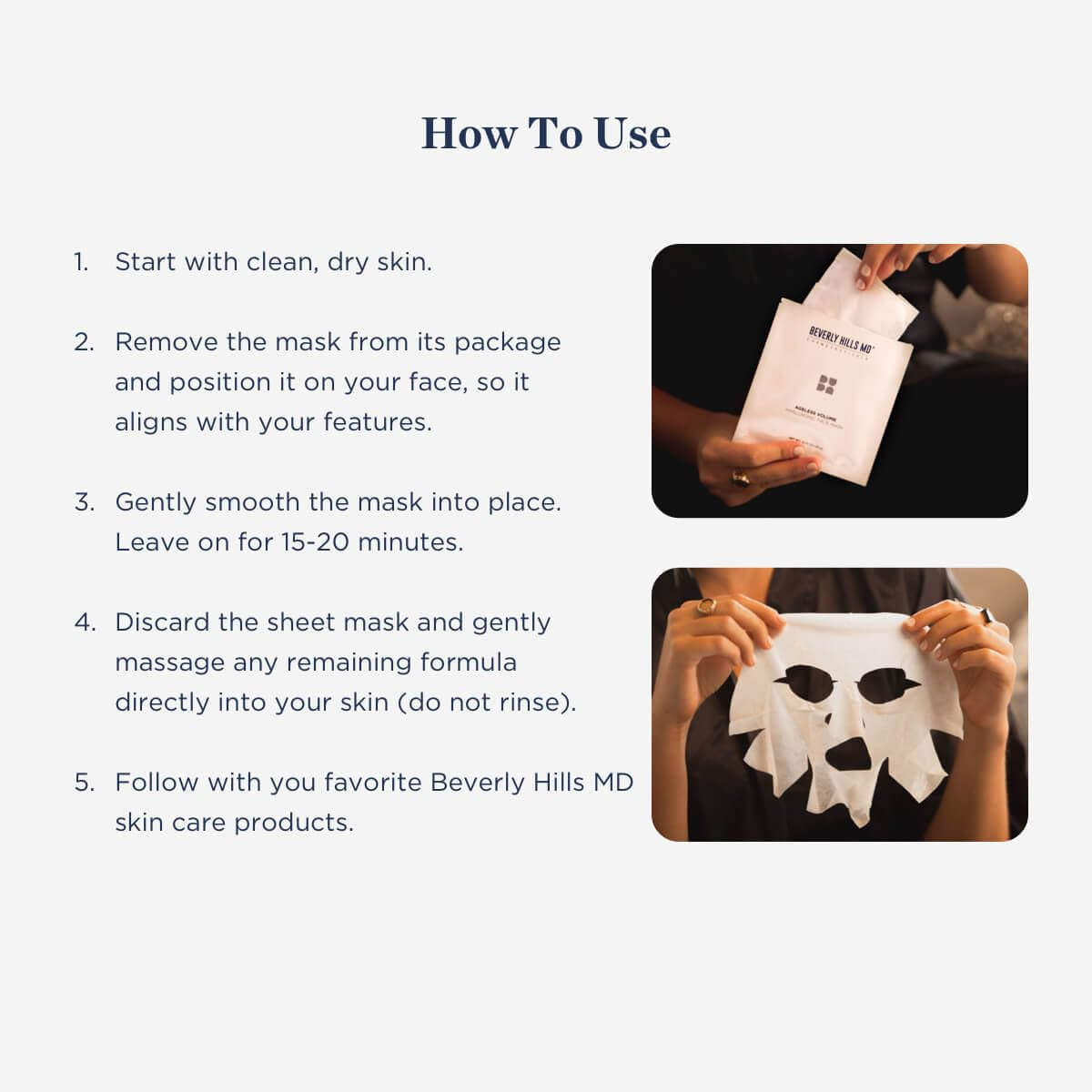 Ageless Volume Hyaluronic Face Mask- Reduce Appearance of Wrinkles, anti Aging Formula for Plump, Moisturized Skin- 8 Pack- Hydrating & Firming Gentle Sheet Mask