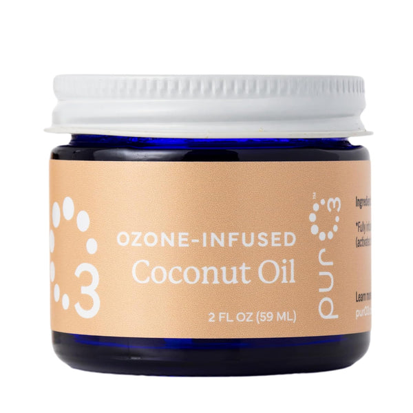 PurO3 Ozone-Infused Coconut Oil – 59ml | Organic, Fully Ozonated Skincare