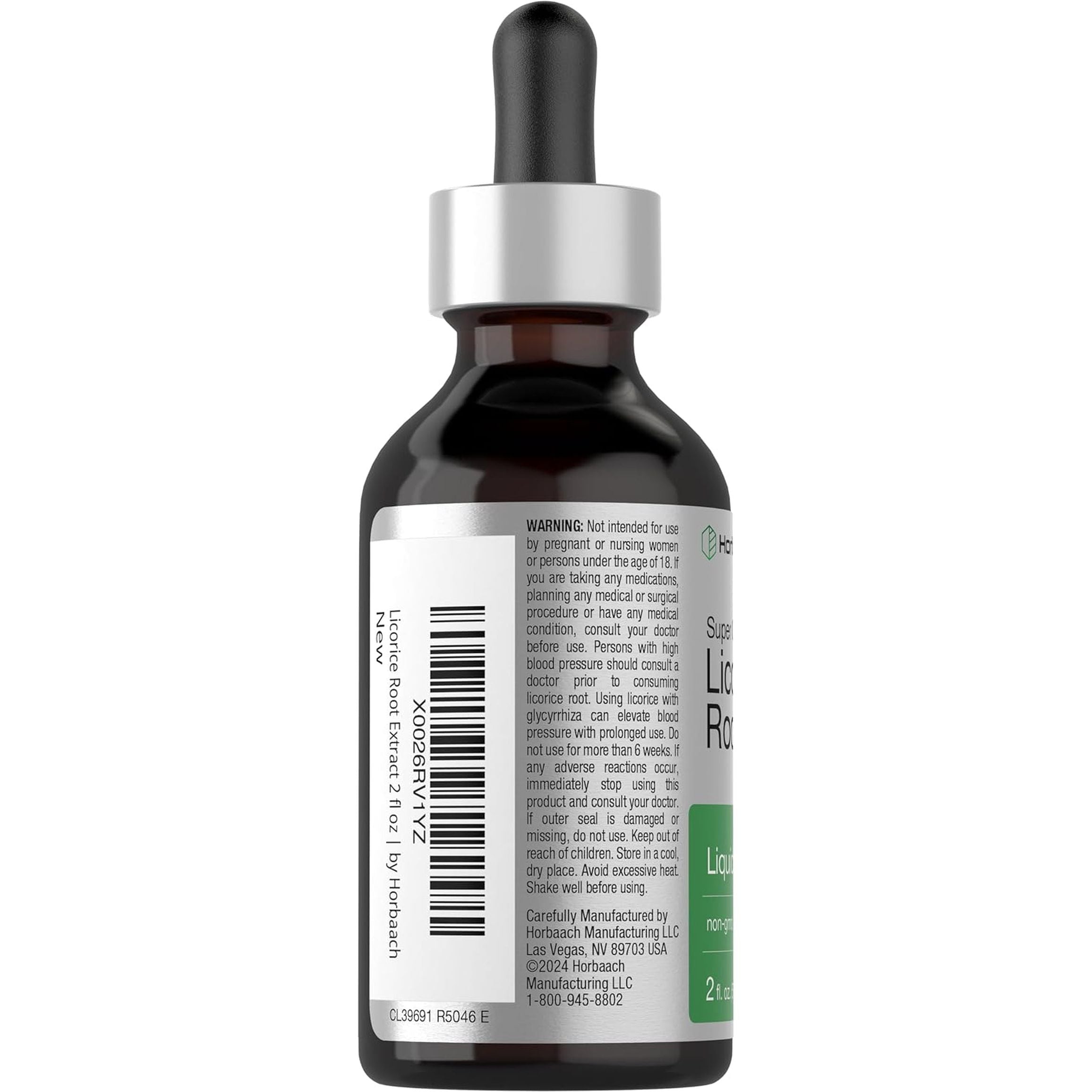 Licorice Root Extract | 2 Fl Oz | Alcohol Free Tincture | Vegetarian Liquid Supplement | Non-Gmo & Gluten Free