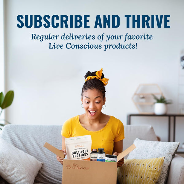 Live Conscious Collagen Peptides (Unflavored) – 220g | Youthful Skin, Hair & Nail Support | 20 Servings