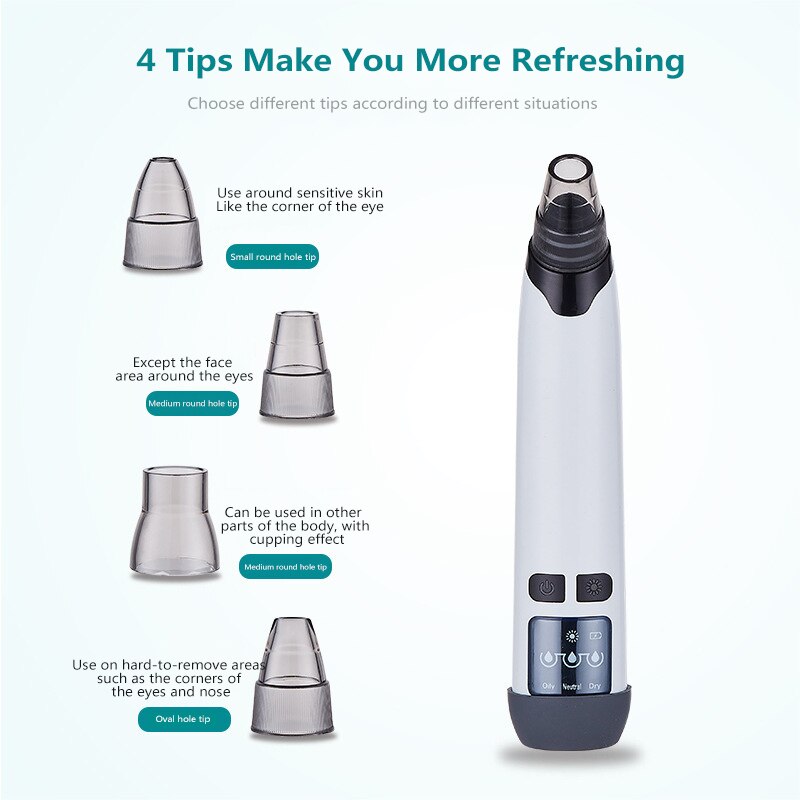 Upgraded Vacuum Blackhead Remover 3 Levels – Deep Pore Care