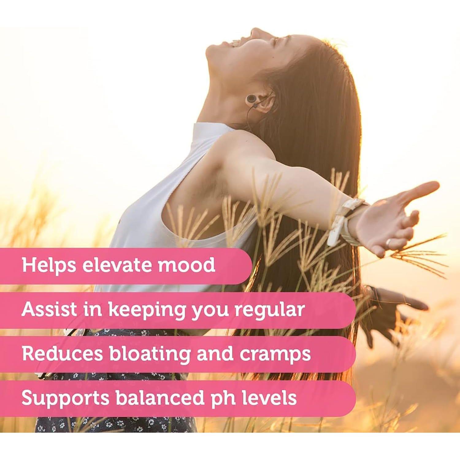 Women'S Pro-Daily Probiotic - 10 Billion Cfus, and 5 Strains, Help Vaginal & Digestive Health, Vaginal Probiotic & Prebiotic & Ph Balance, Cranberry, Gluten-Free - 60 Capsules