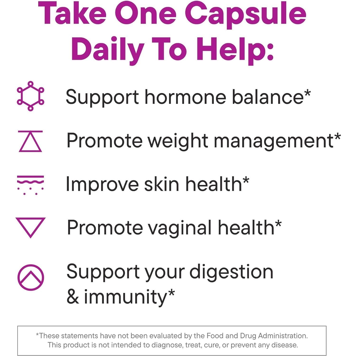 Daily Nouri Hormone Balance Probiotic for Women – 30 Capsules | Gut & Hormonal Support