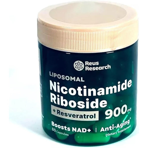 Reus Research Liposomal Nicotinamide Riboside – 80 Capsules | NAD+ Booster for Cellular Energy & Anti-Aging