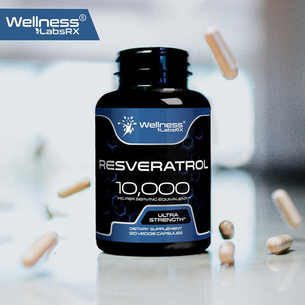 WELLNESS LABSRX Resveratrol 10,000MG - 120 Capsules