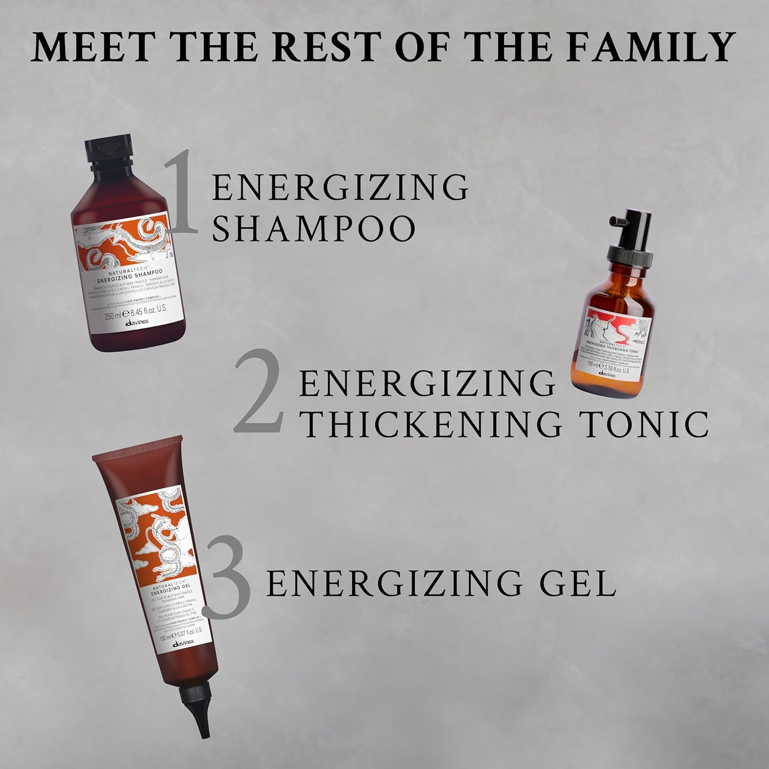 Davines Naturaltech Energizing Superactive Anytime, Stimulating & Fortifying for Thinning Hair & Hair Loss - with Caffeine Phytoceuticals - Thickening Serum, Travel Size, 3.38 Fl Oz