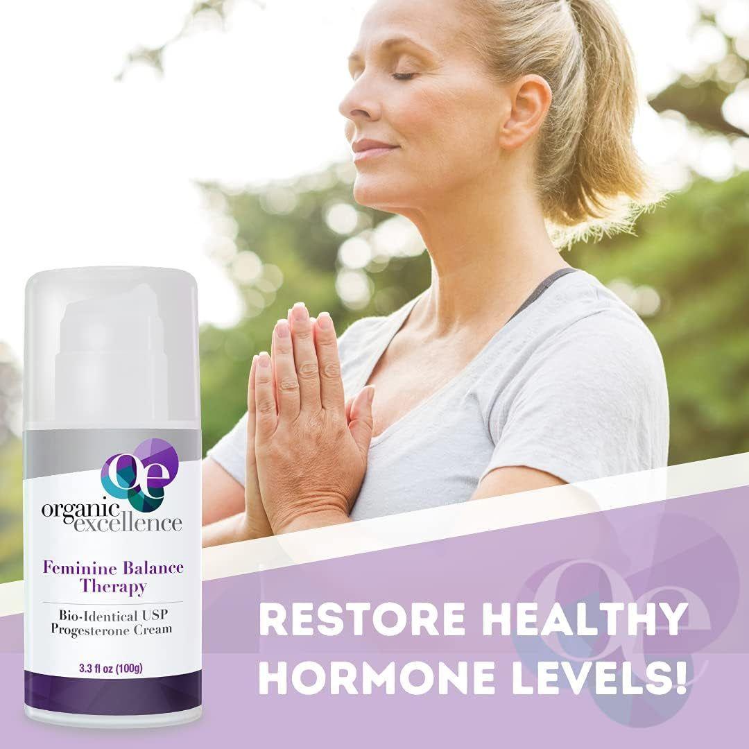 Organic Wild Yam Cream for Hormone Balance, Wild Yam Natural Bio-Identical Progesterone Cream for Women, for PMS, Perimenopause, Menopause, 3.3 Fl Oz / 100G