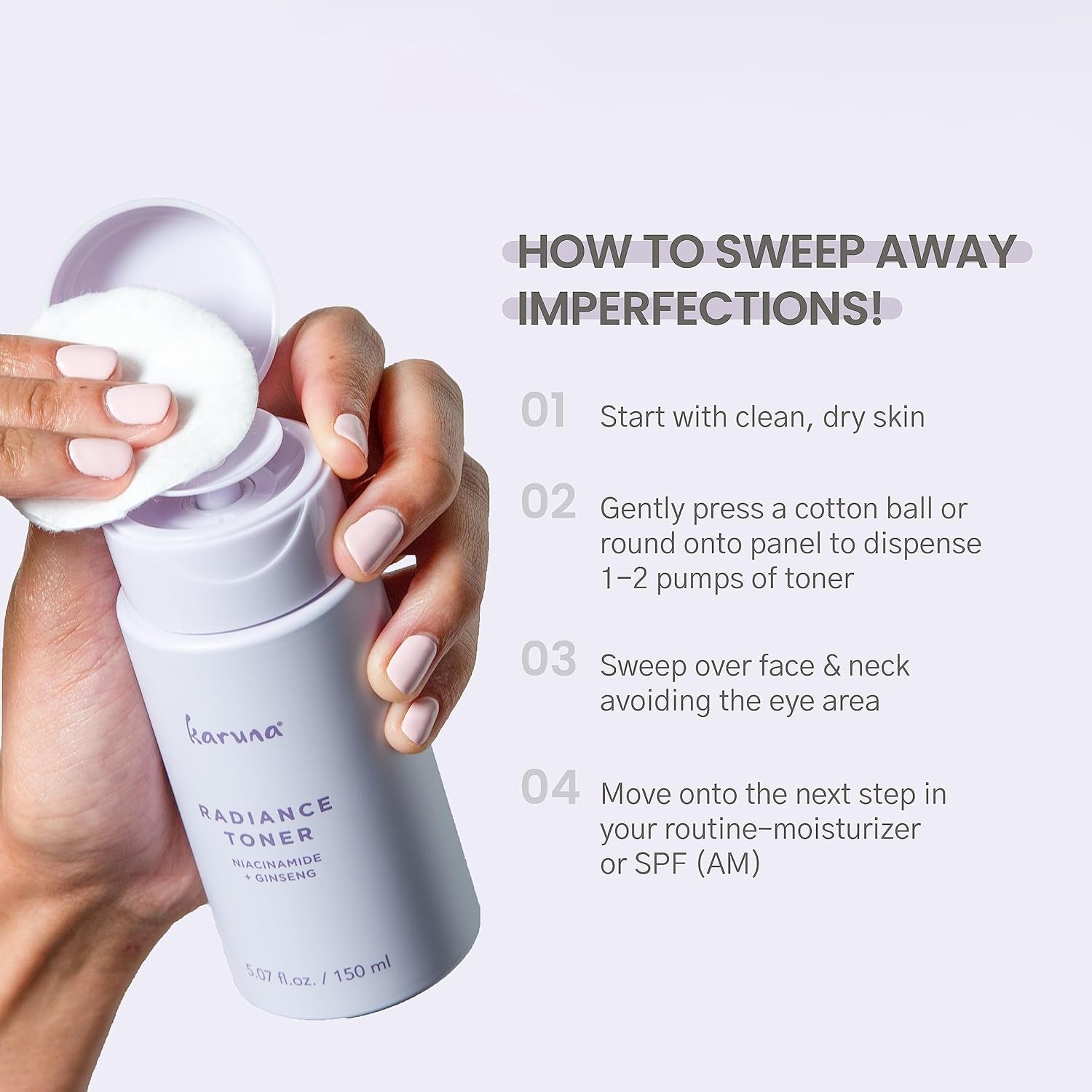 Karuna Radiance Toner – 150ml | Glow-Enhancing, Pore-Refining Exfoliating Toner