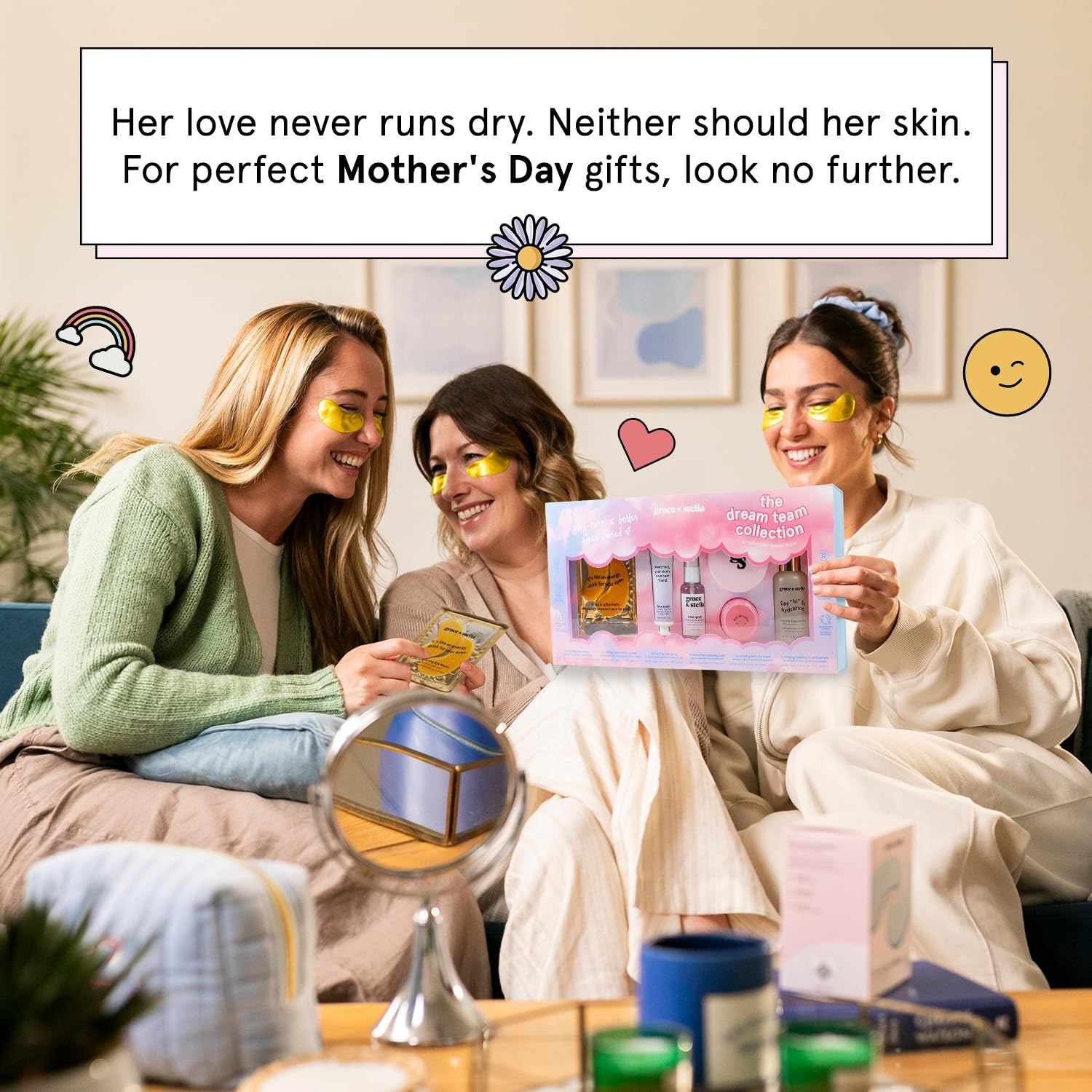 grace & stella The Dream Team Collection – 6-Piece Award-Winning Skincare Gift Set | Hydrating, Brightening & Revitalizing