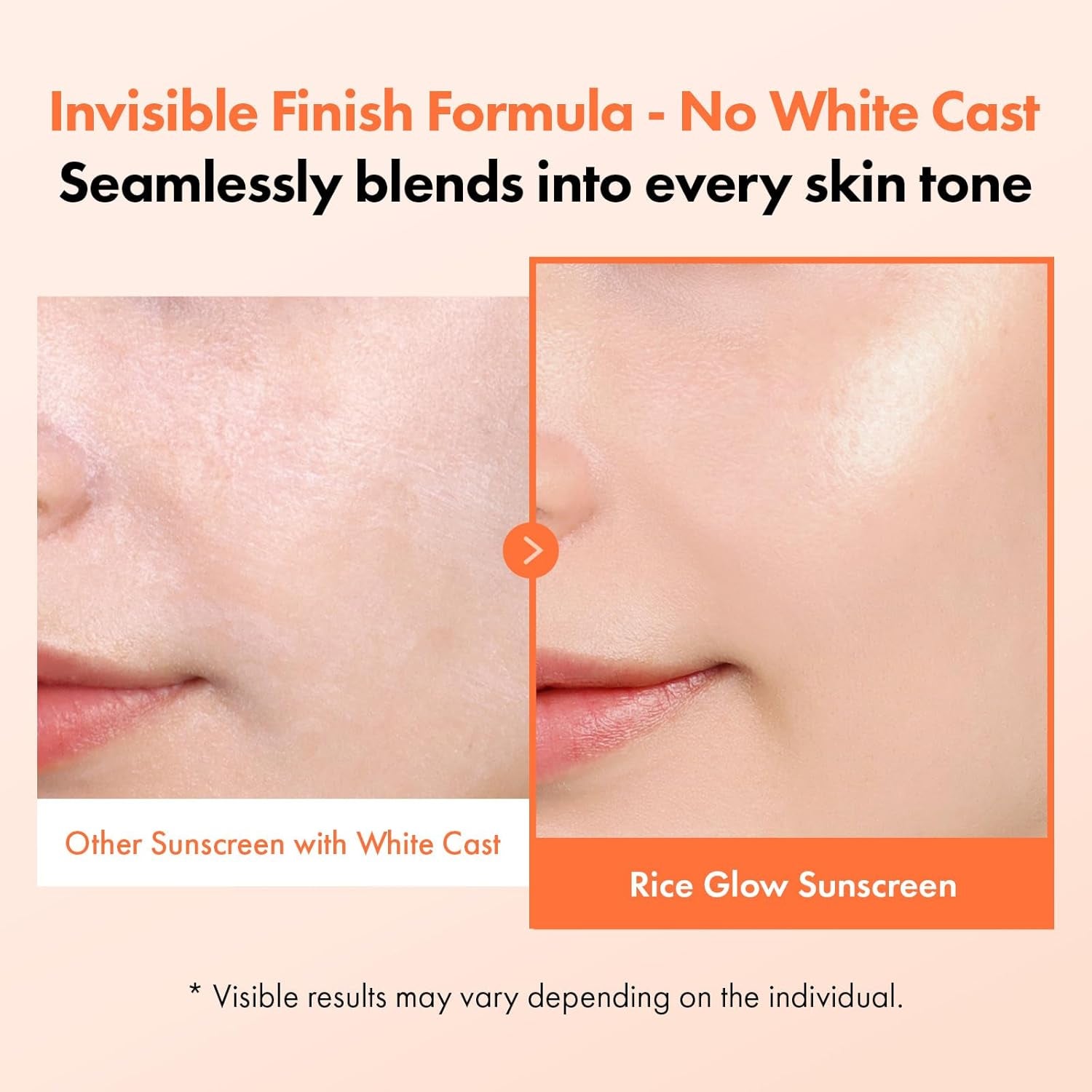 Rice Glow Sunscreen, SPF50+ Broad Spectrum Korean Sunscreen for Face, Dewy Finish No White Cast, Non-Greasy Hydrating SPF Moisturizer with Rice Bran Water for Glass Skin, 50Ml / 1.69 Fl. Oz.