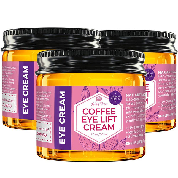 Leven Rose Coffee Eye Lift Cream – 30ml | Anti-Aging, Firming & Brightening Eye Cream