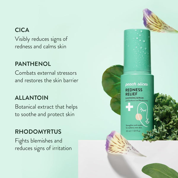 Peach Slices Redness Relief Soothing Serum – 30ml | Calm, Strengthen & Hydrate Sensitive Skin