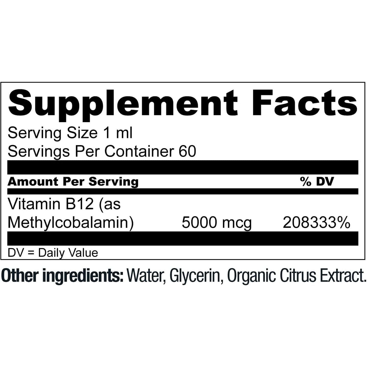 Live Conscious Vegan B12 – 60ml | Fast-Absorbing Energy & Immune Support with Methylcobalamin (5000mcg)