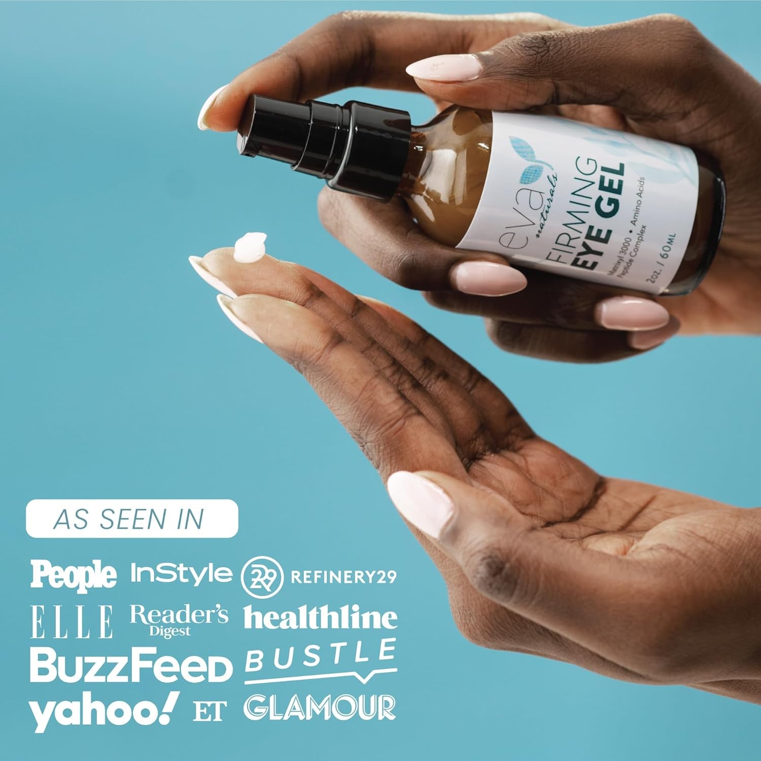 Eva Naturals Firming Eye Gel – 60ml | Reduces Puffiness, Dark Circles & Fine Lines