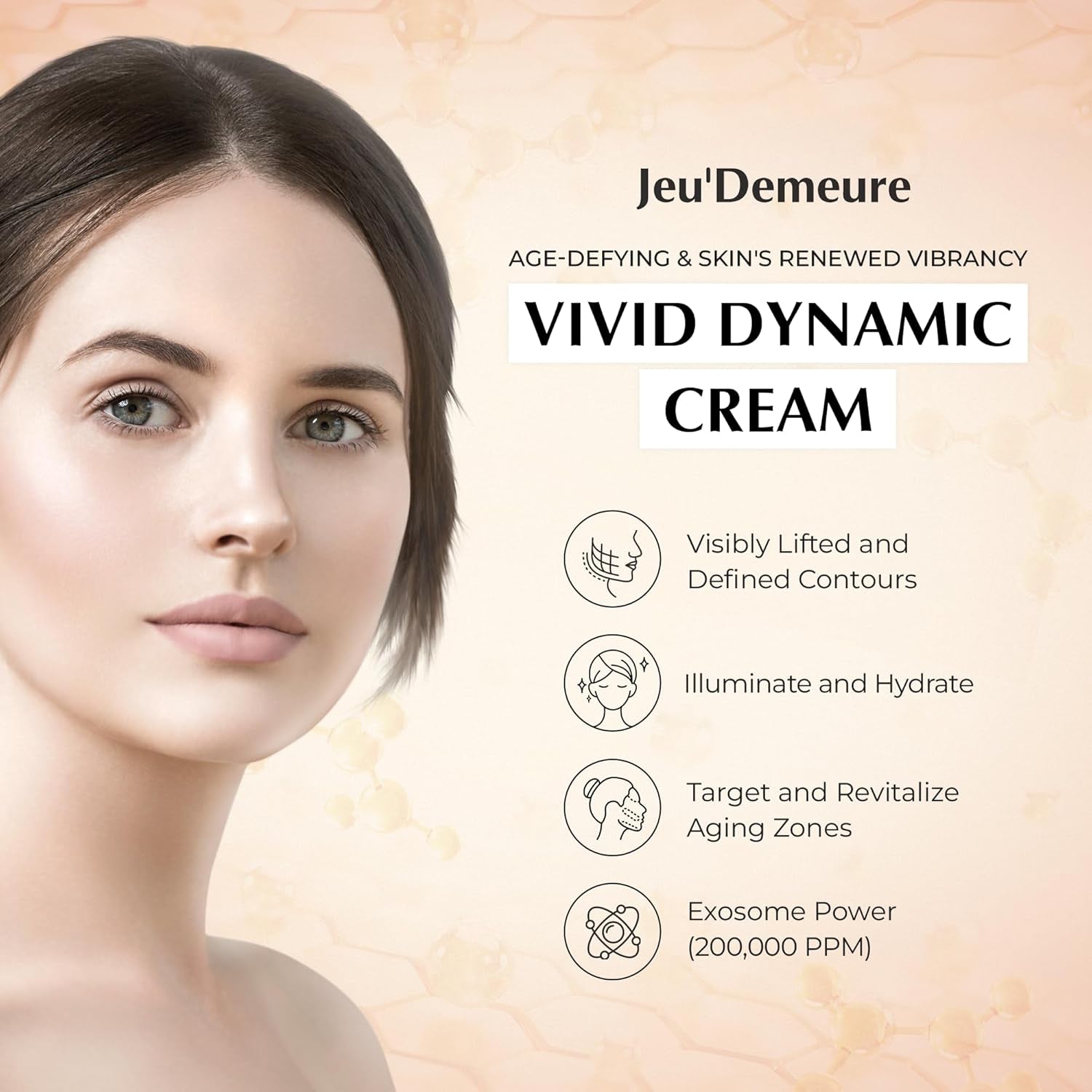 JEU'DEMEURE Dermishuttle Vivid Dynamic Cream – 50ml | Night Cream for Radiance & Elasticity