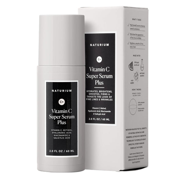 Naturium Vitamin C Super Serum Plus – 60ml | Brightening, Anti-Aging & Skin-Perfecting Serum