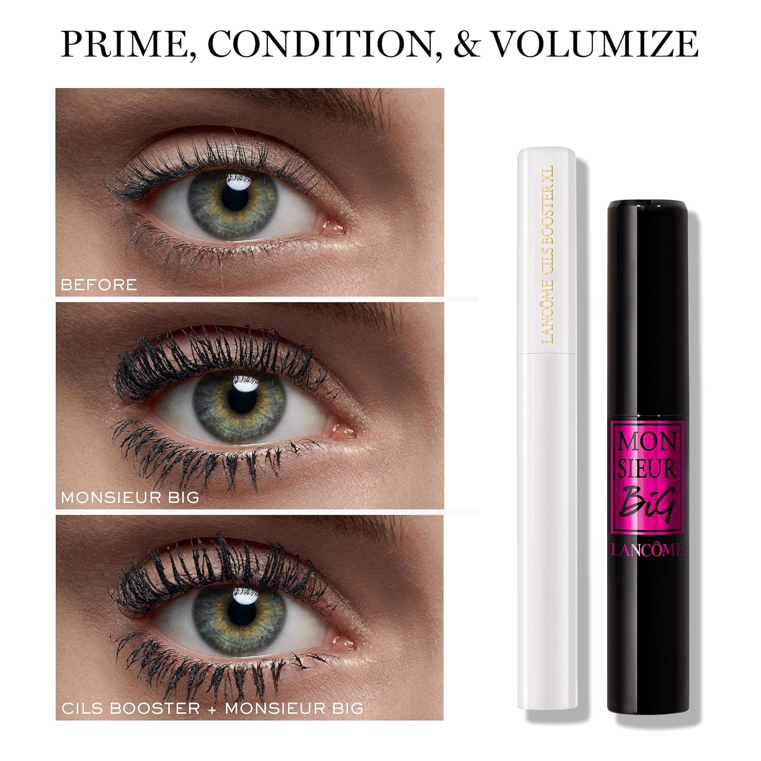 Monsieur Big Volumizing Mascara for up to 12X More Volume & 24H Wear - False Lash Effect - Black