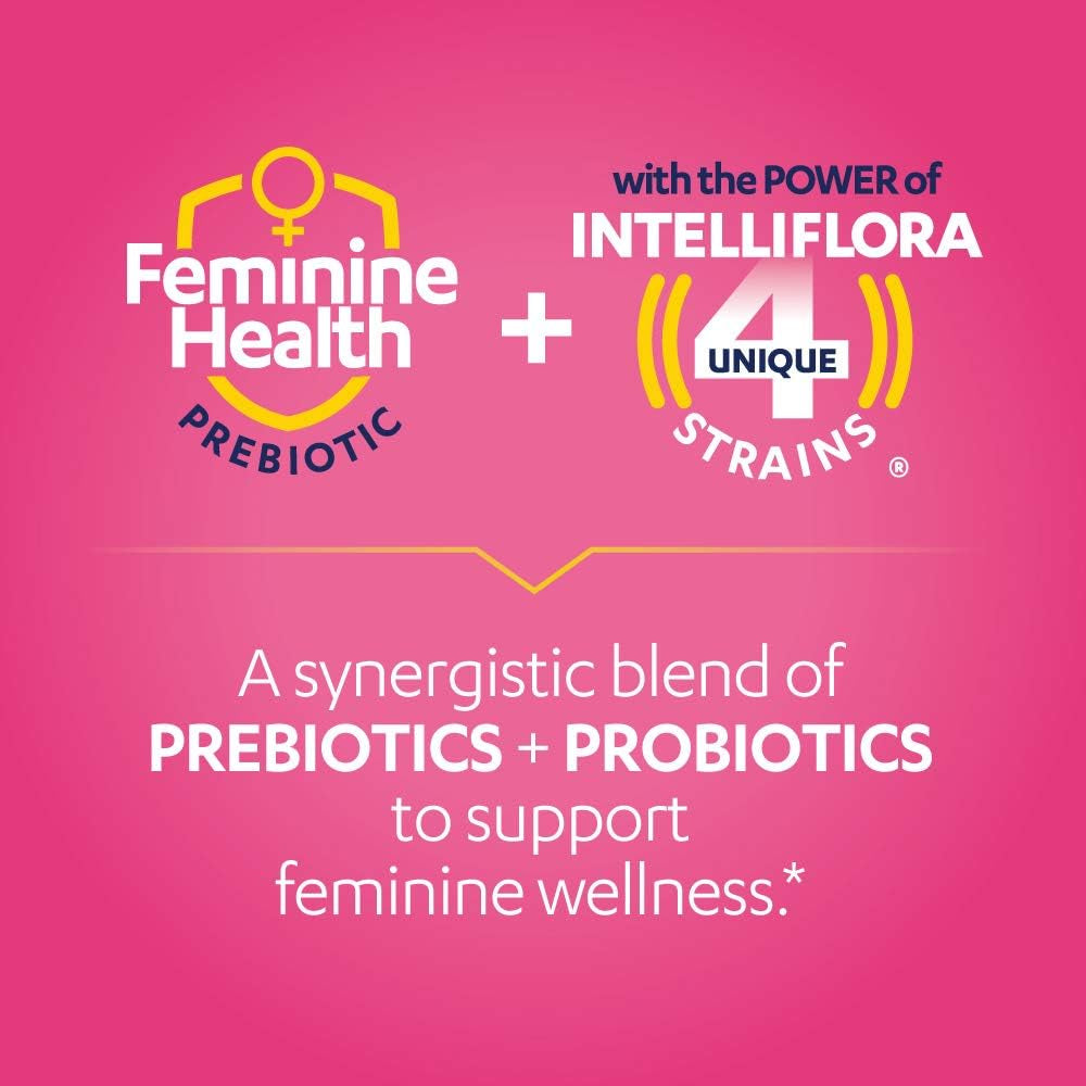 AZO Dual Protection, Urinary + Vaginal Support – 30 Capsules | Clinically Proven Probiotic & Prebiotic for Feminine Wellness