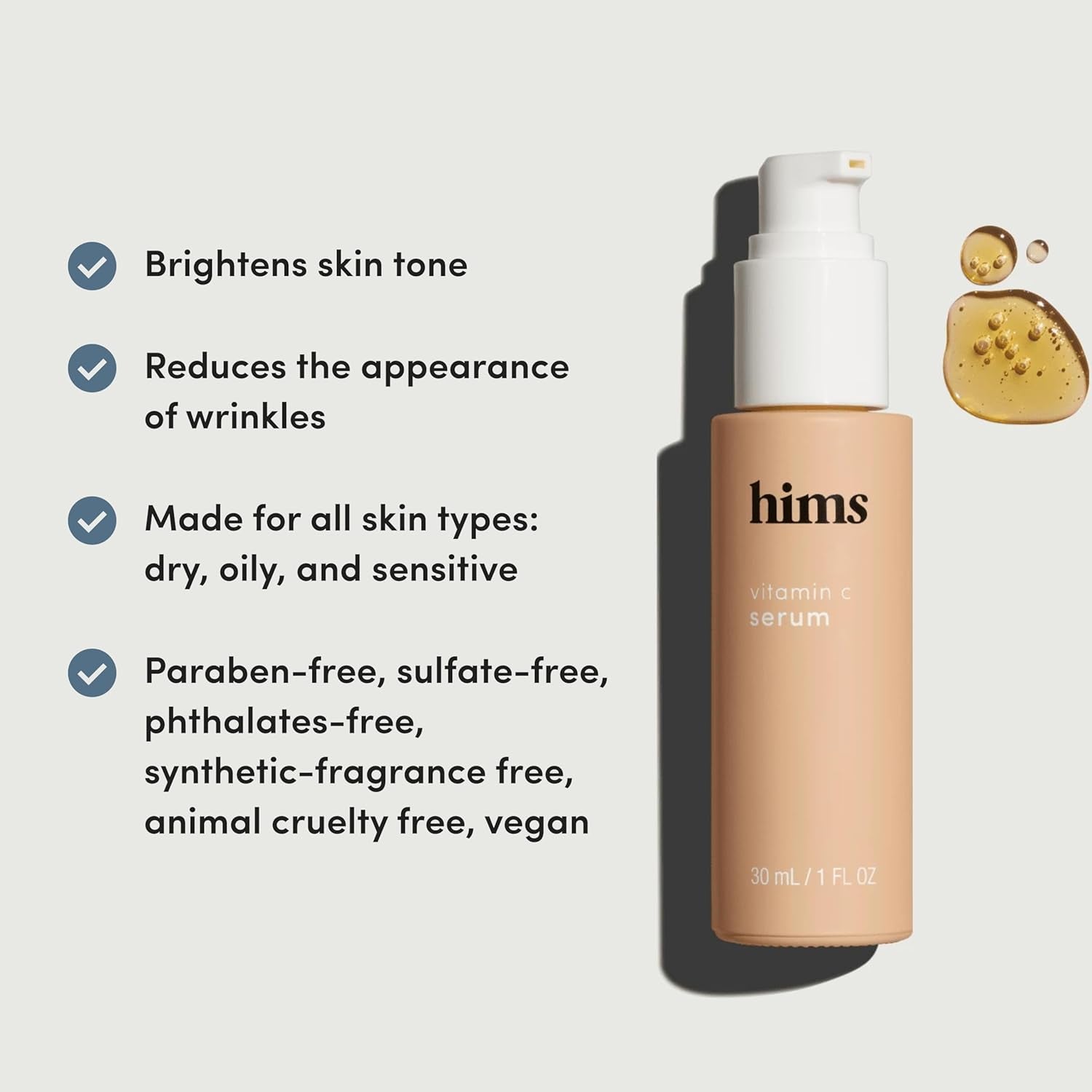 Hims Vitamin C Serum – 30ml | Brightening & Anti-Ageing Serum for Men