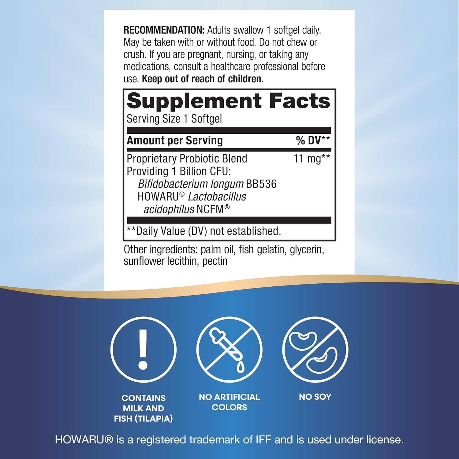 Nature's Way Acidophilus Probiotic Pearls – 90 Softgels | Digestive & Immune Support