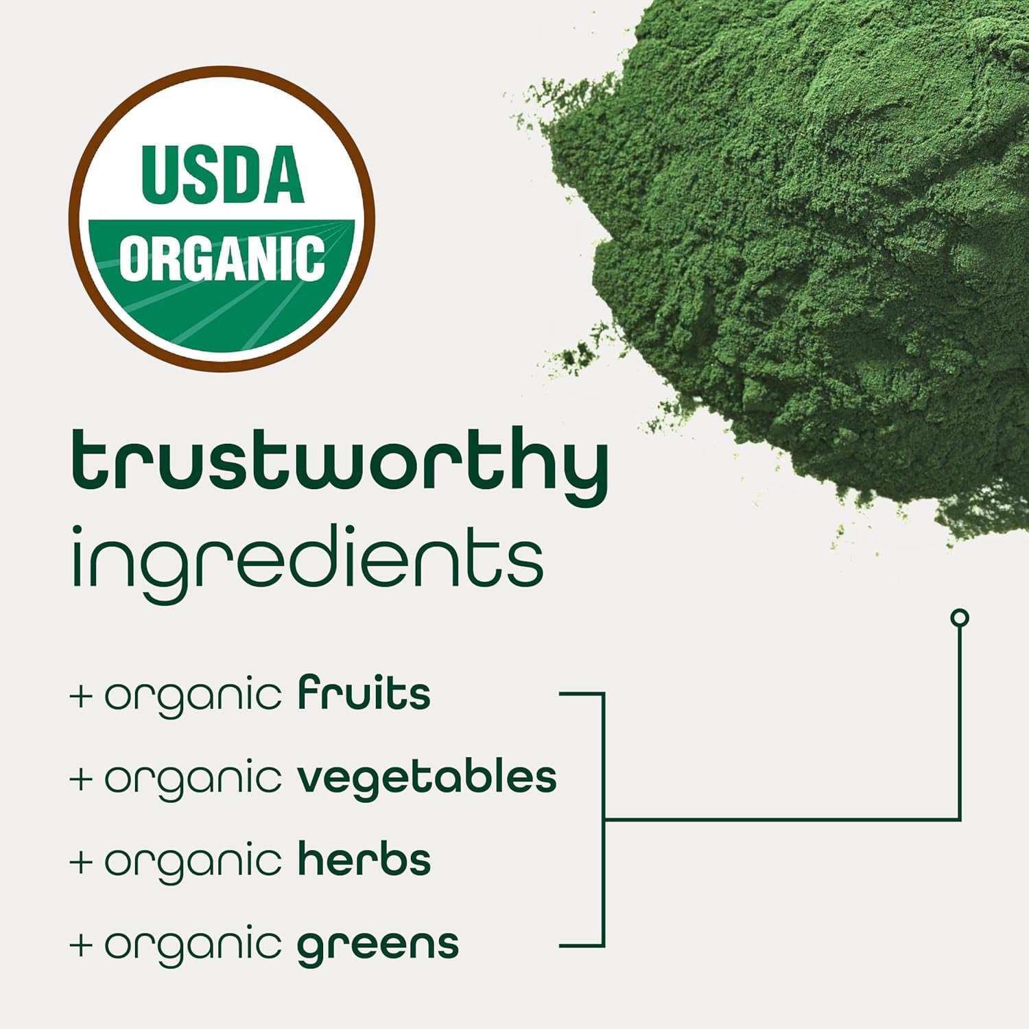 Zena Nutrition Organic Super Greens Powder – Mixed Berry, 30 Stick Packs | 70+ Superfoods & Probiotics