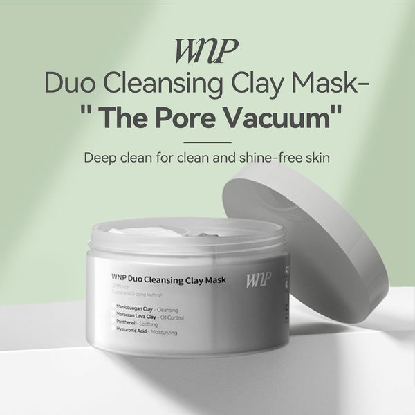 WNP Duo Cleansing Clay Mask – 104g | Deep Pore Detox & Hydration for T-Zone & U-Zone