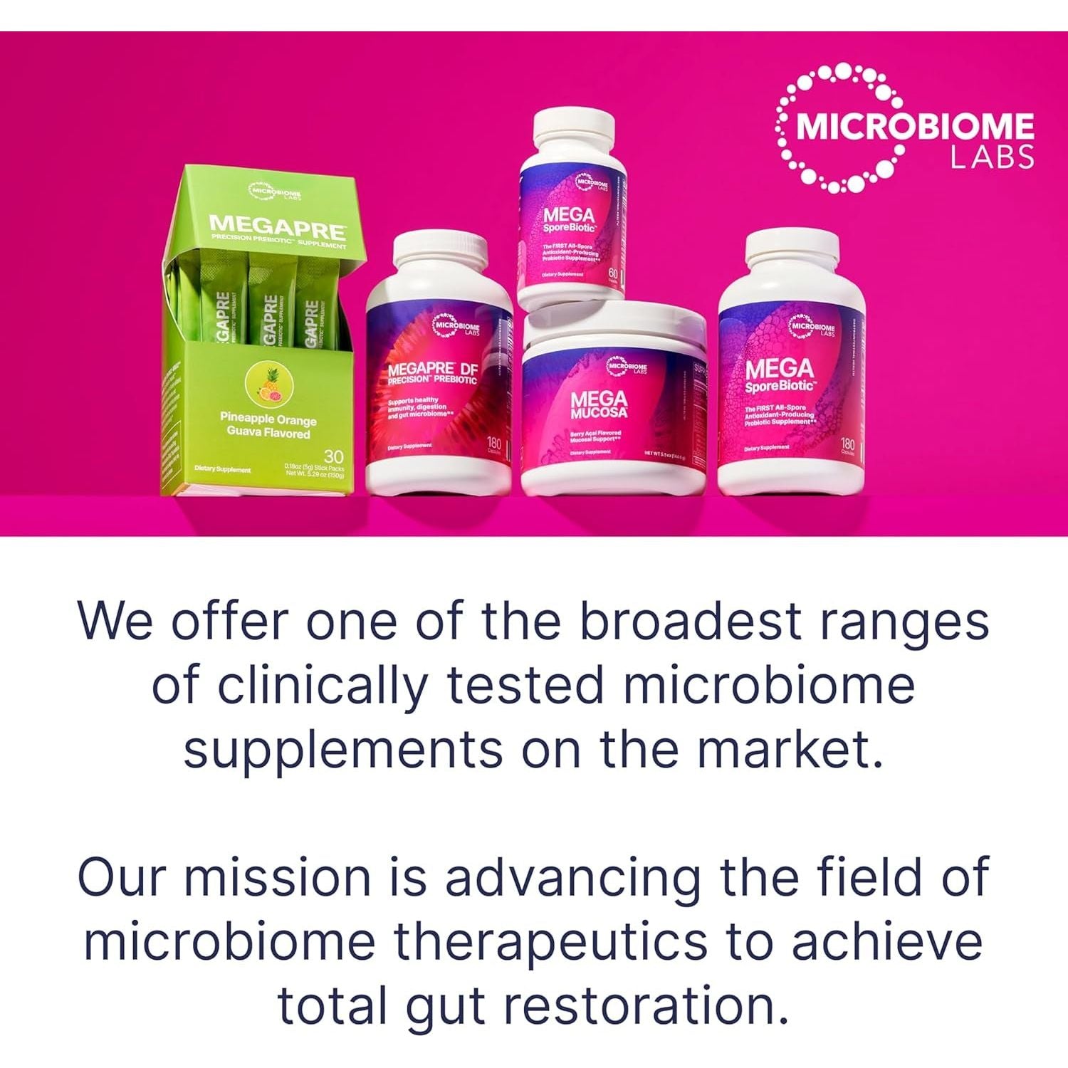 Microbiome Labs MegaSporeBiotic – 60 Capsules | DNA-Verified Spore-Based Probiotic for Gut & Immune Health