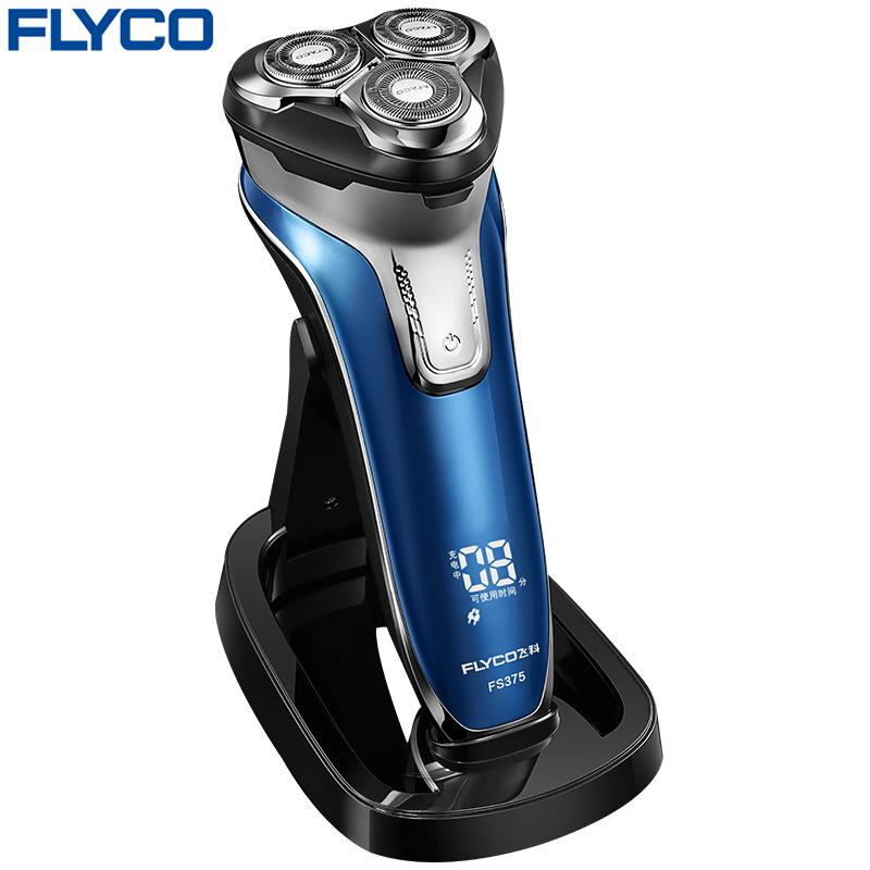 Flyco FS375 3D Floating Head Electric Shaver – Anti-Clip System, Pop-Up Trimmer, Washable Design