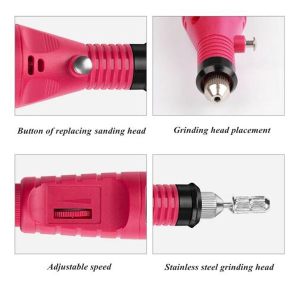 Electric Nail Drill Kit 10 pcs Set – Professional Nail Care
