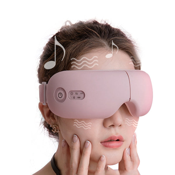 Bluetooth Smart Eye Massager – Hot Compress, Vibration & Air Pressure Therapy with Music
