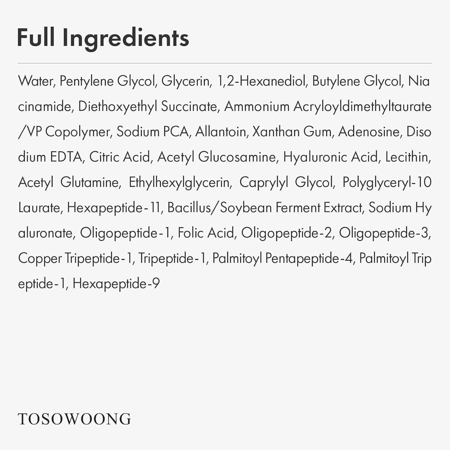 TOSOWOONG 9 Peptide Skin Booster Serum – 150ml | Firming, Hydrating & Radiance-Boosting Toner Serum