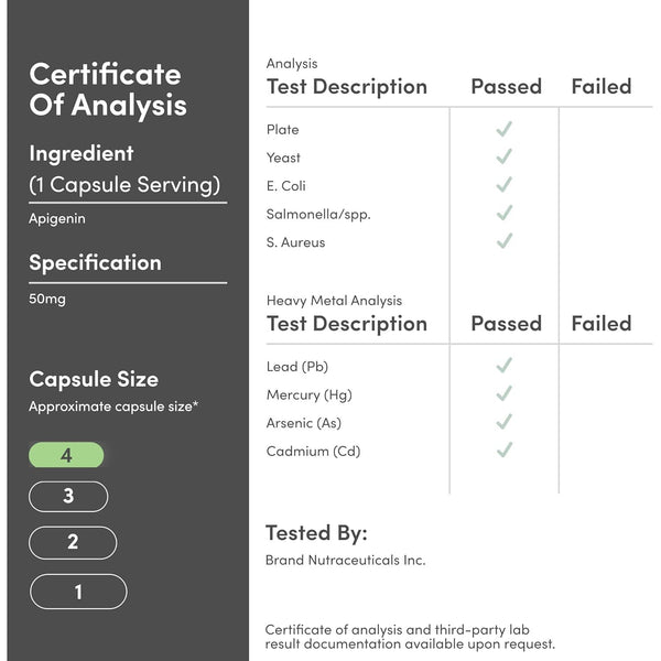 Double Wood Supplements Apigenin Supplement - 120 Capsules