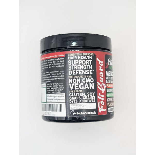 Clean Nutraceuticals Men's Hair Support Supplement – 60 Capsules | Biotin, Collagen & Saw Palmetto for Hair Growth, Thickness & Scalp Health