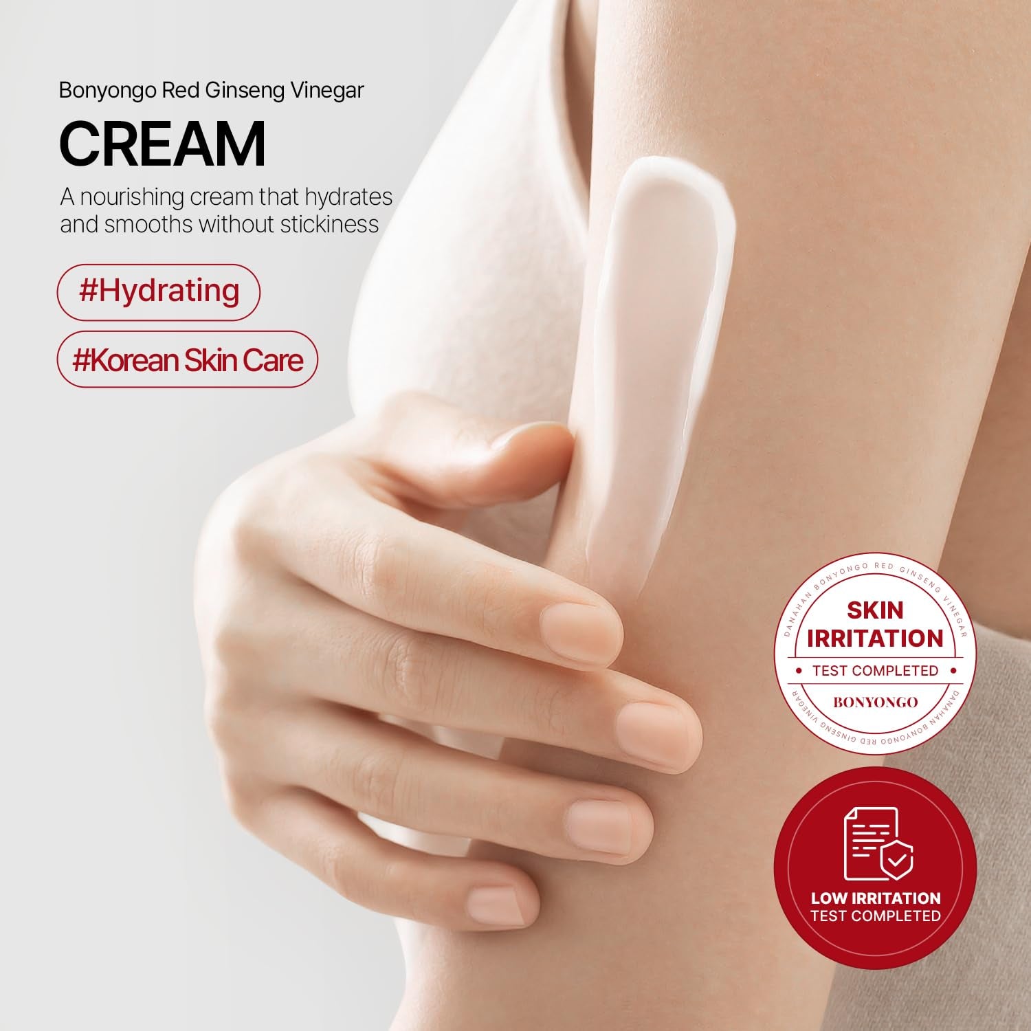 DANAHAN Bonyongo Red Ginseng Vinegar Cream – 55ml | Deeply Hydrating Korean Herbal Anti-Aging Cream for Sensitive Skin