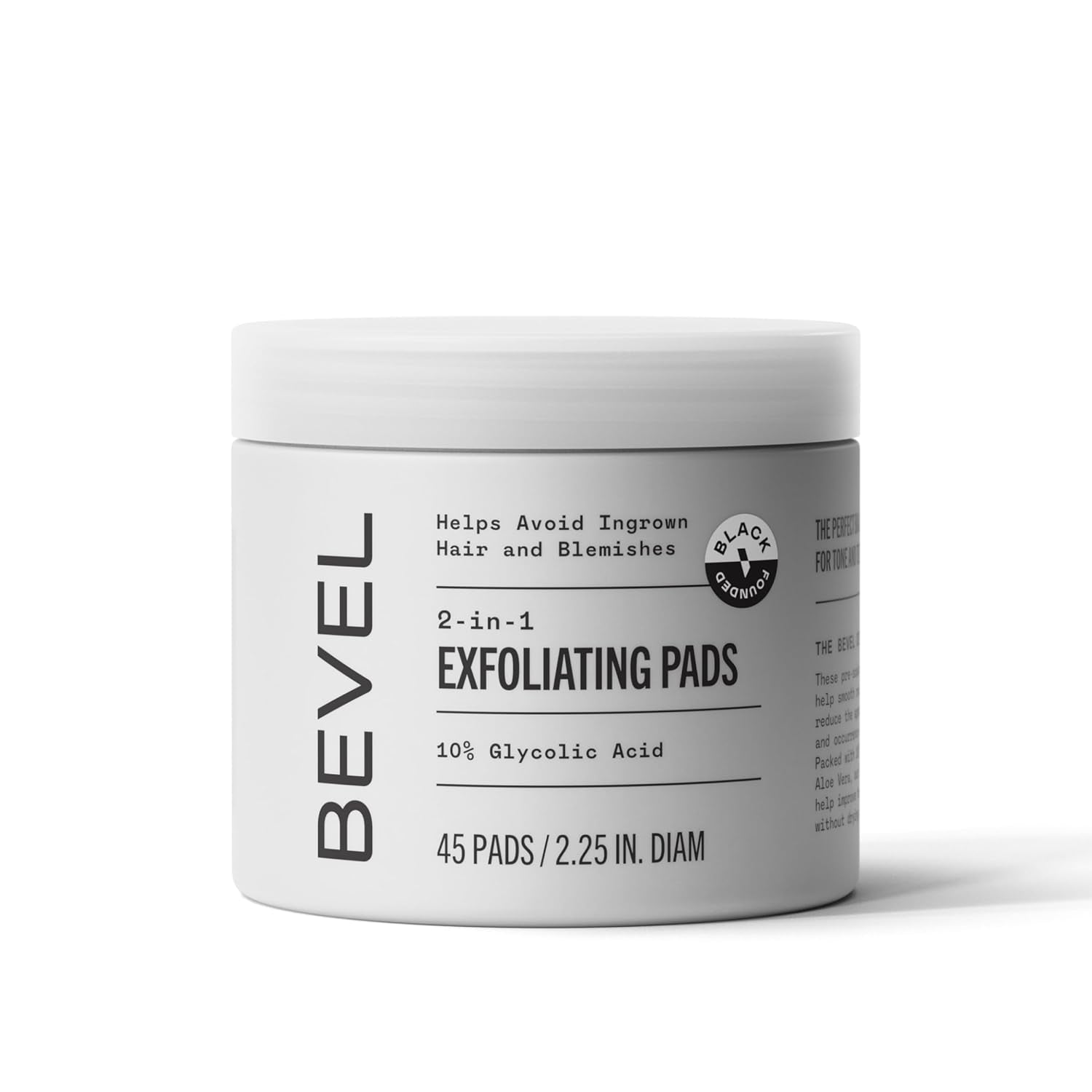 Bevel 2-In-1 Exfoliating Pads - 45 Pads
