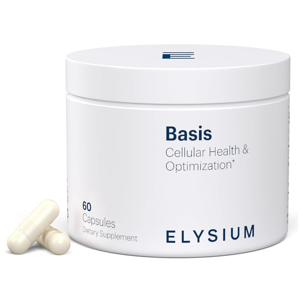 ELYSIUM Basis Cellular Health & Optimization – 60 Capsules | Boost NAD+ & Support Healthy Aging