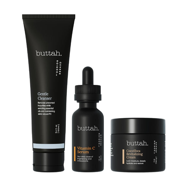 buttah. by Dorion Renaud Skin Transforming Kit | CocoShea Cream | Brightening, Hydration & Glow for Melanin-Rich Skin