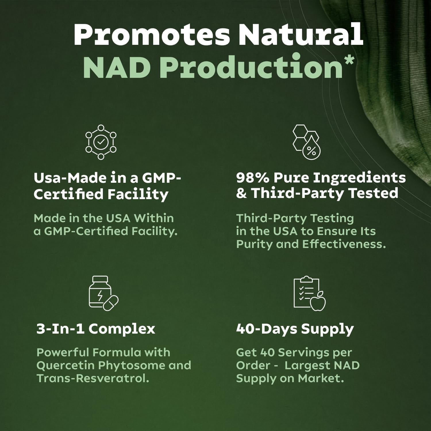 Reus Research Liposomal Nicotinamide Riboside – 80 Capsules | NAD+ Booster for Cellular Energy & Anti-Aging