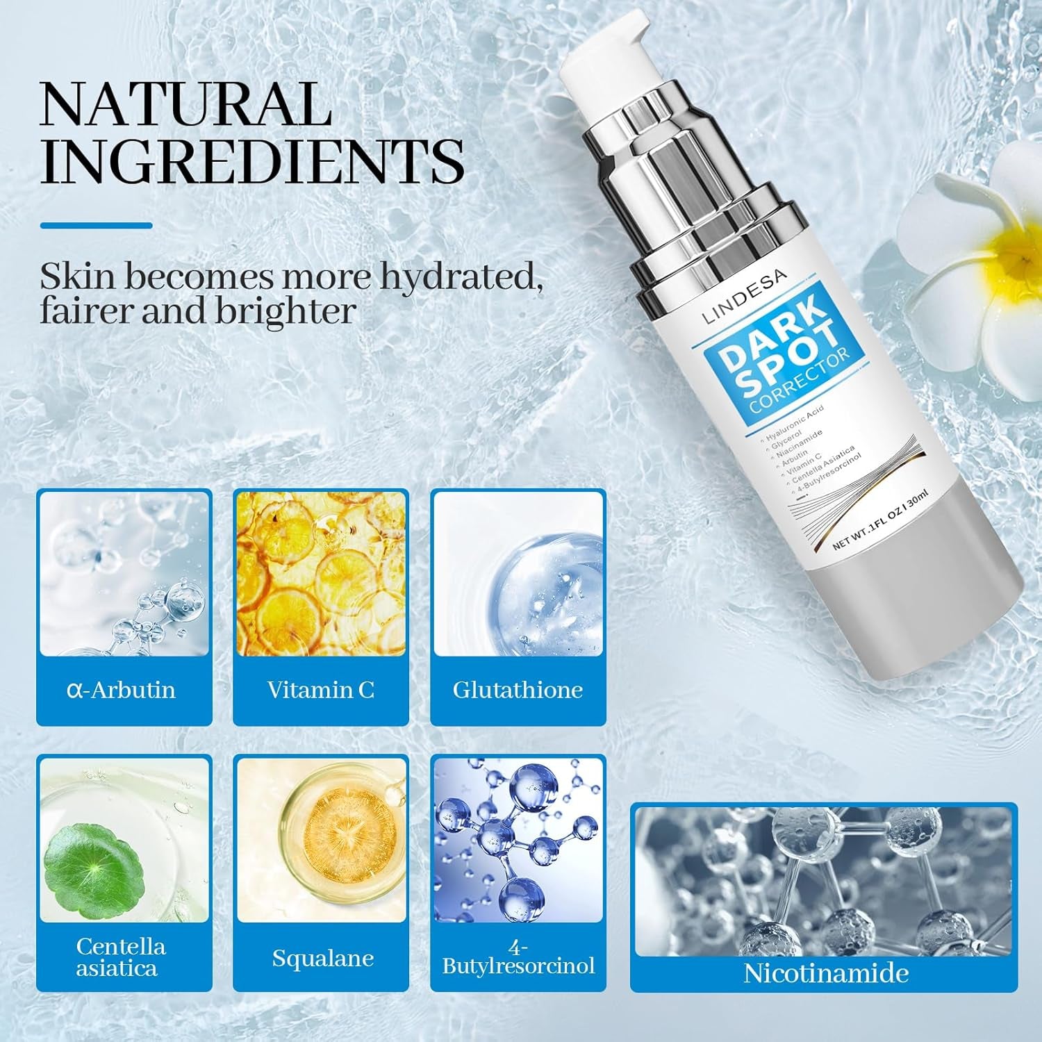 Lindesa Dark Spot Corrector – 30ml | Advanced Serum for Hyperpigmentation, Melasma, Sun Spots & Uneven Skin Tone