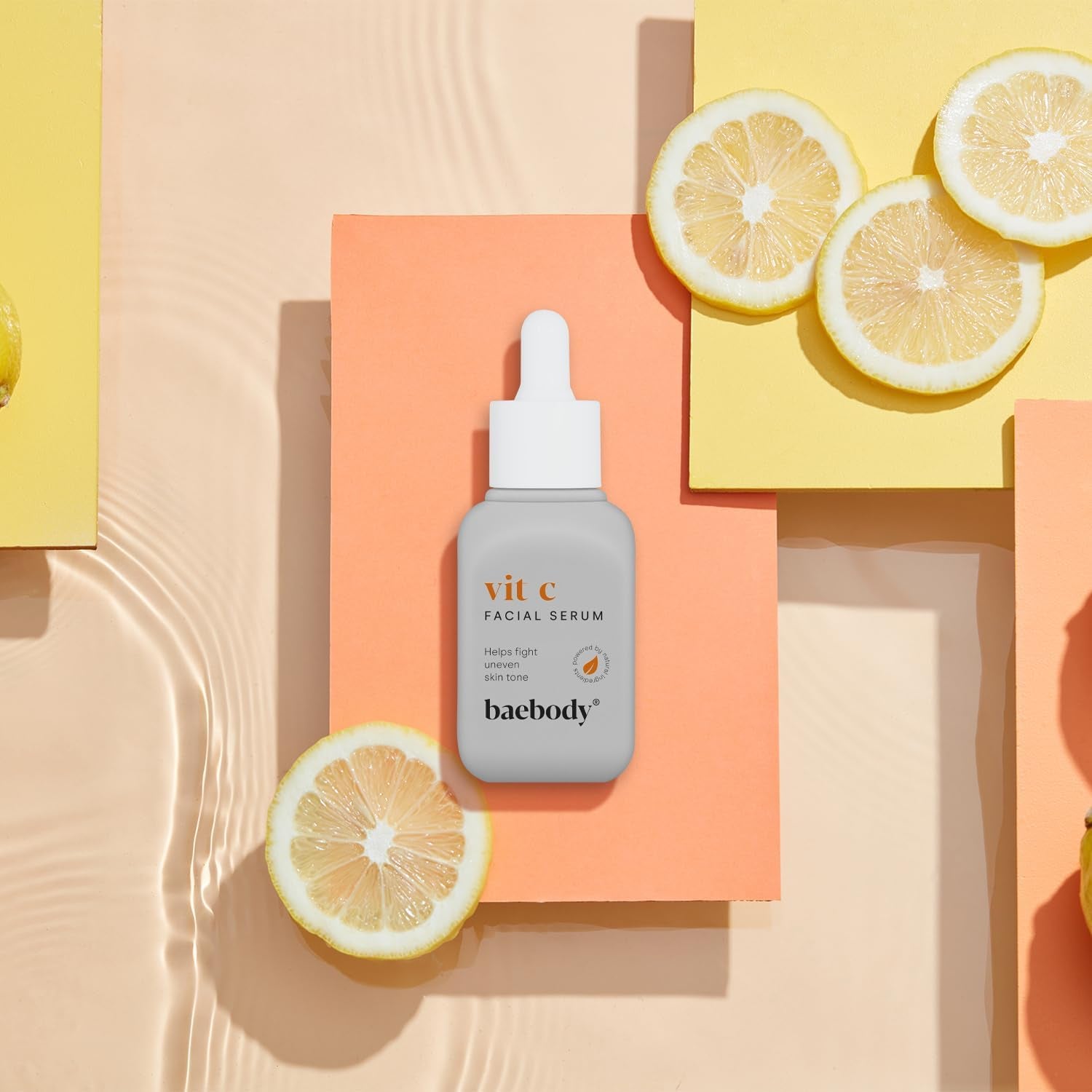 Baebody Vitamin C Face Serum – 30ml | Brightening Serum for Dark Spots & Dull Skin | Hyaluronic Acid + Antioxidants | Made in USA
