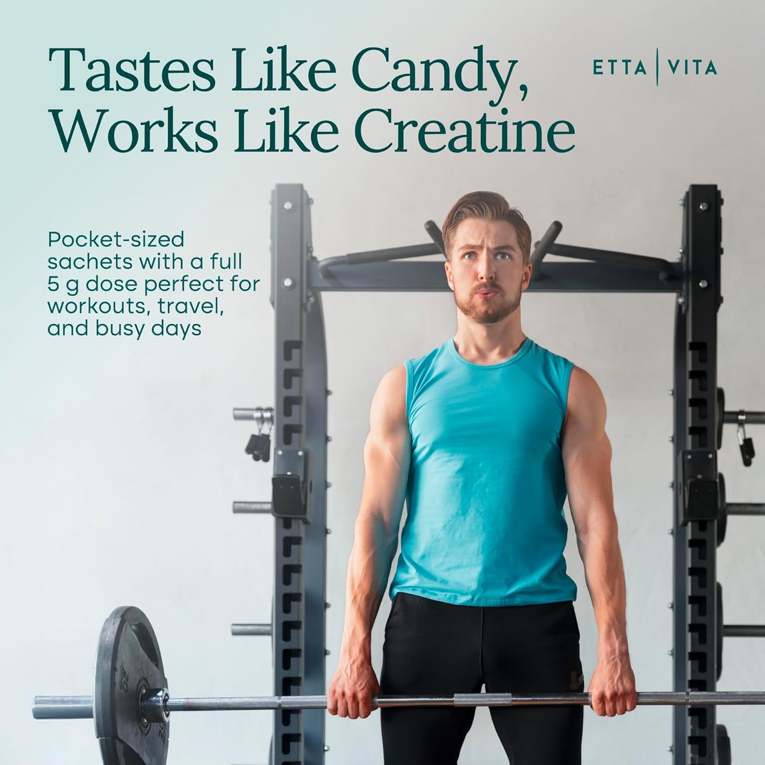 Sugar-Free Creatine Monohydrate Gummies (5G per Packet) - Potent Creatine Gummies for Men & Women, Supplement for Muscle Support, Cognitive Function - Non-Gmo, Gluten-Free, Mucuna Pruriens