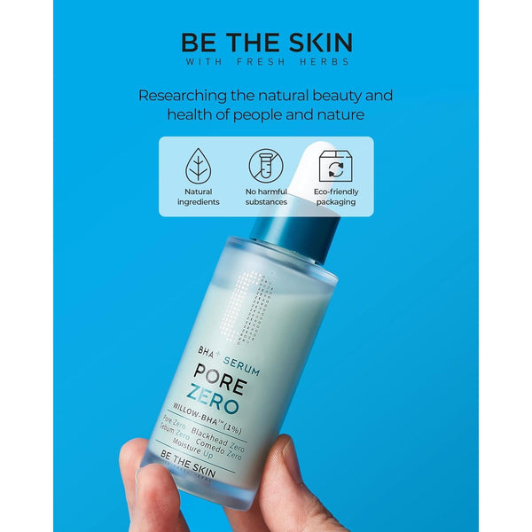 Pore Zero BHA Exfoliating Serum (30Ml), Willow Bark BHA + AHA, Clears Clogged Pores & Blackheads, Cica Soothing for Oily & Blemish-Prone Skin